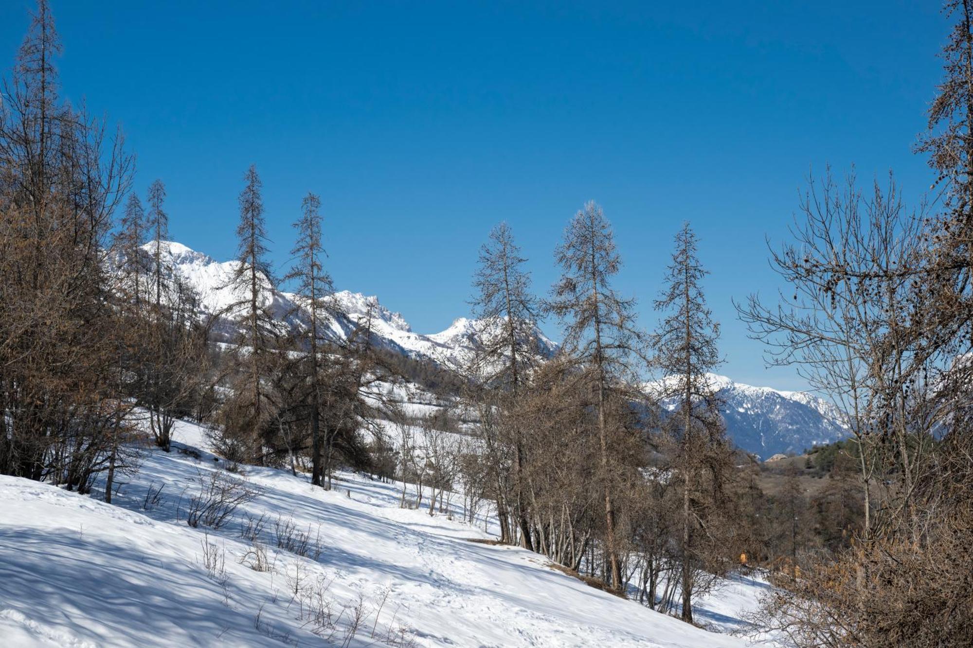 Apartmán Doux Crepuscule - Au Bord Des Pistes - Parking Enchastrayes Exteriér fotografie